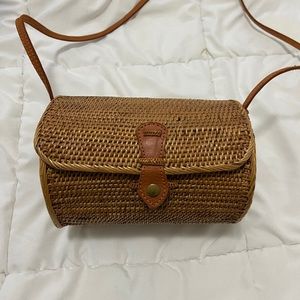 Basket weaved bag